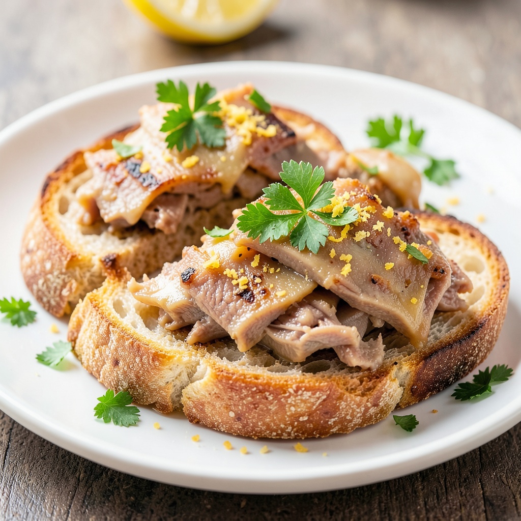 Roasted Bone Marrow Crostini