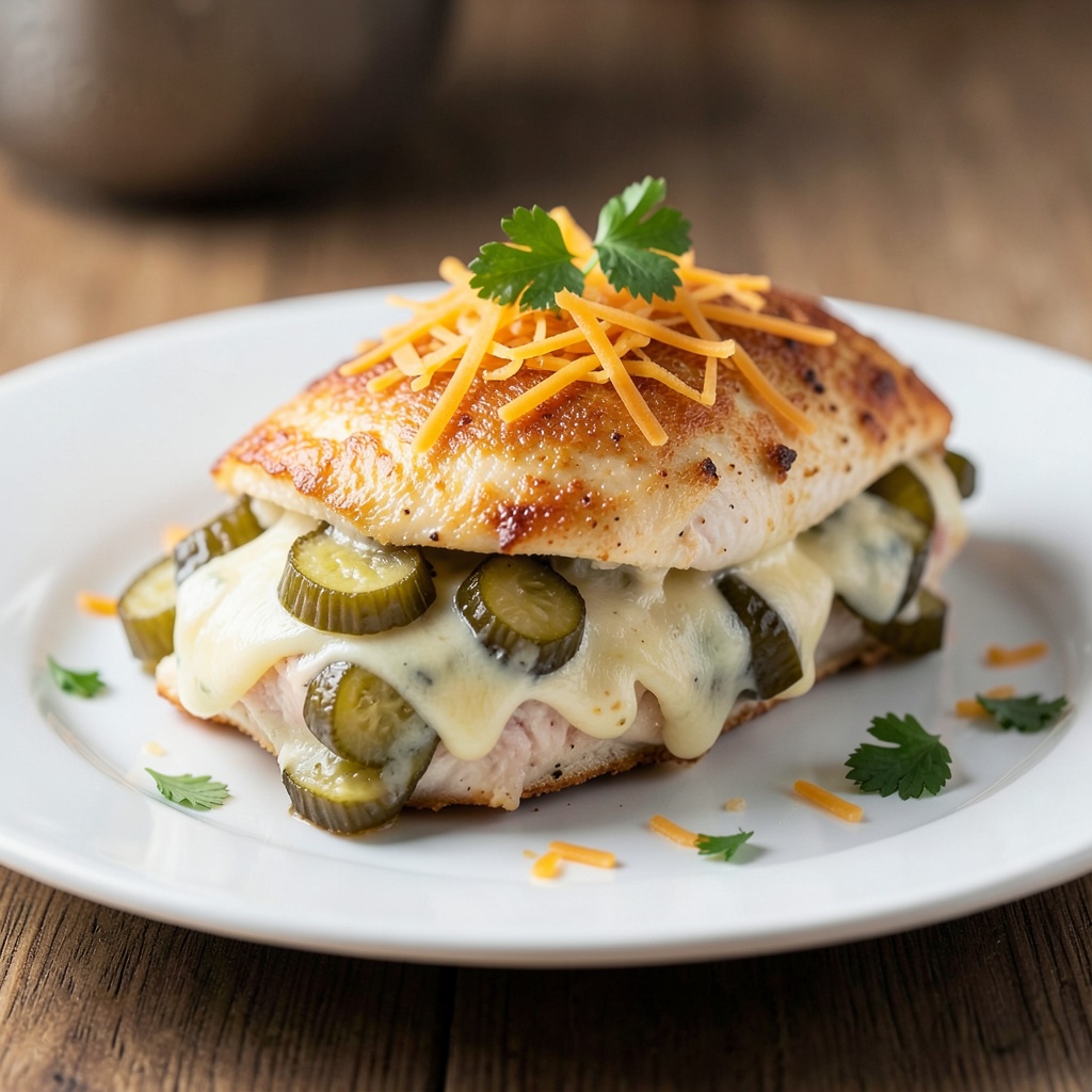 Pickle-Stuffed Chicken Breast