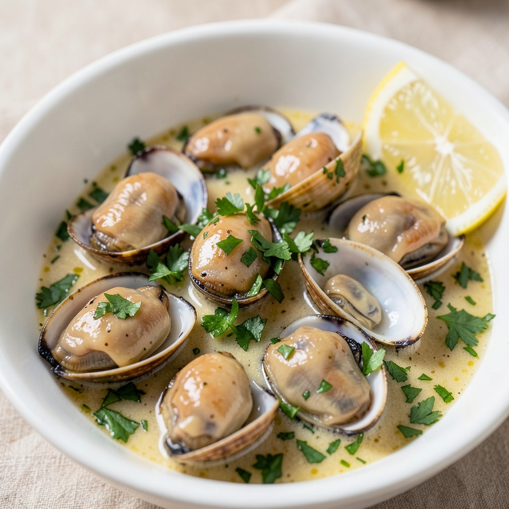 Garlic Butter Steamed Clams