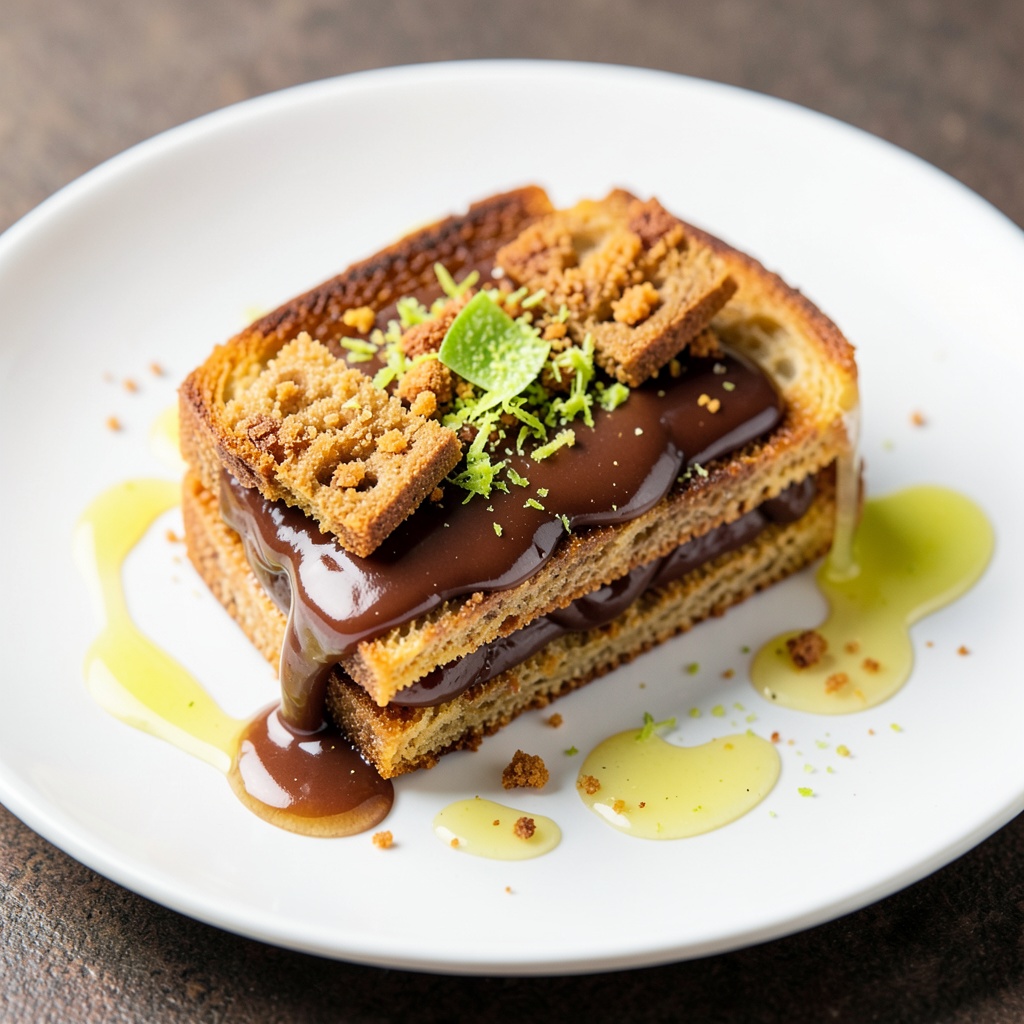 Nutella Bourbon Biscuit Sweet Lime Toast