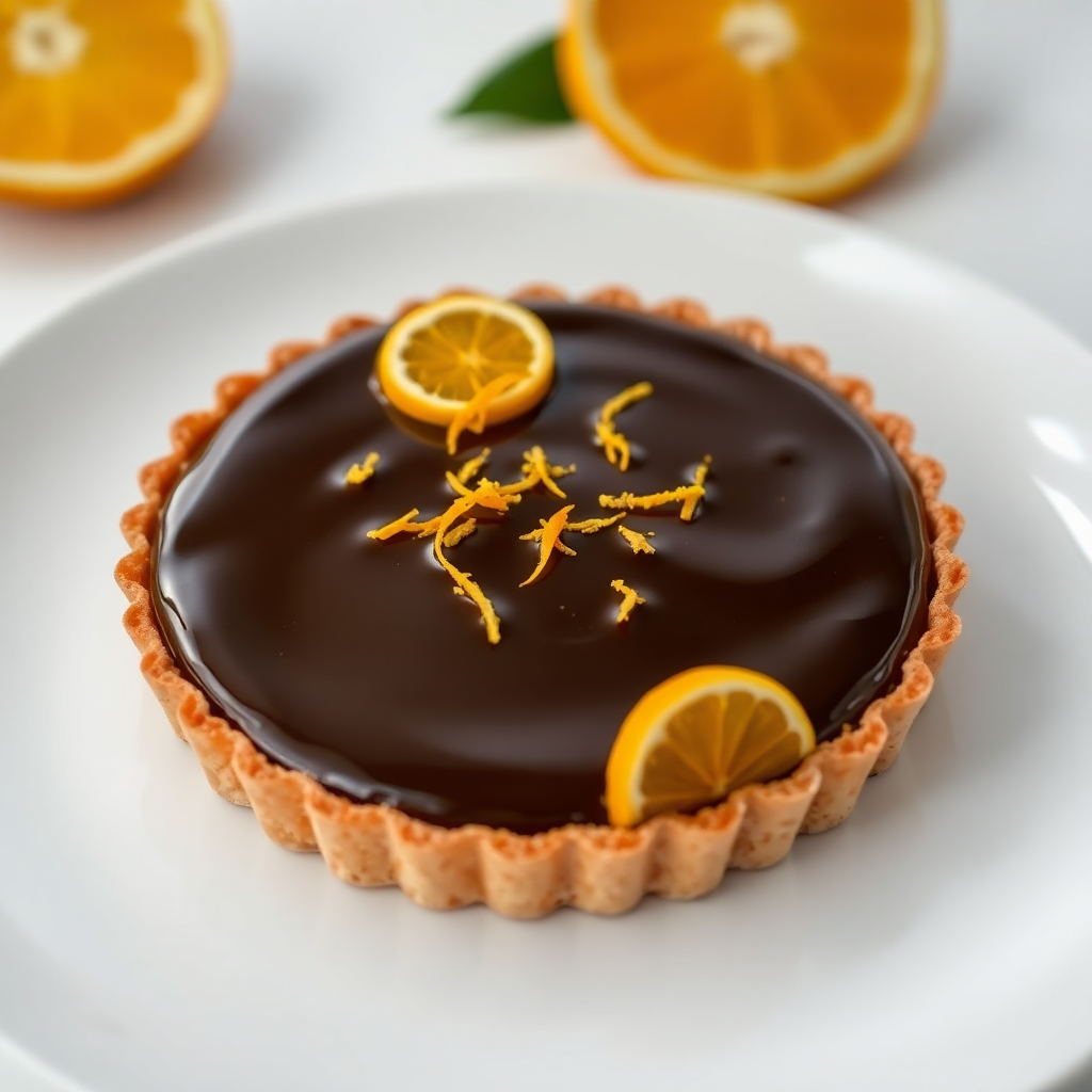 Chocolate Orange Cheese Tart