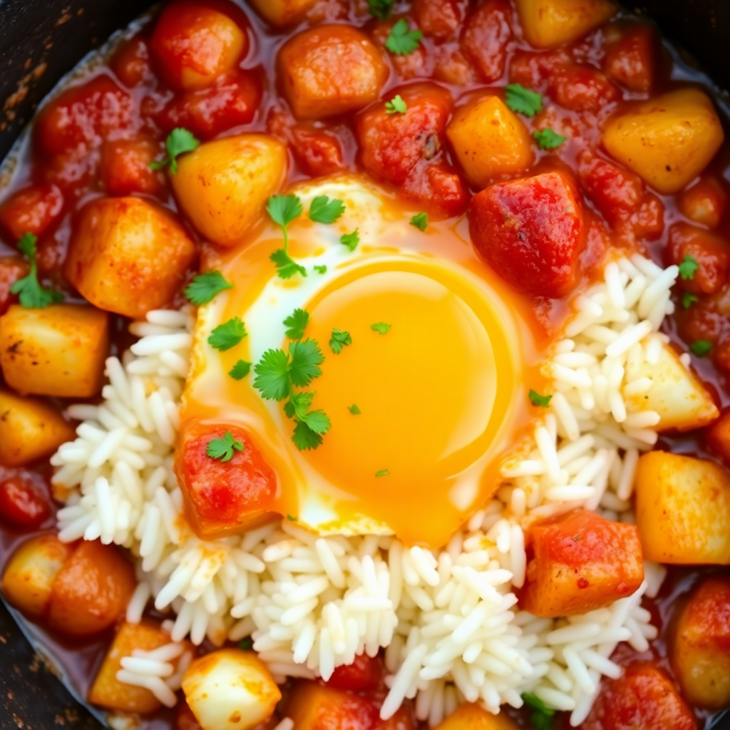 Spanish Egg & Rice Skillet