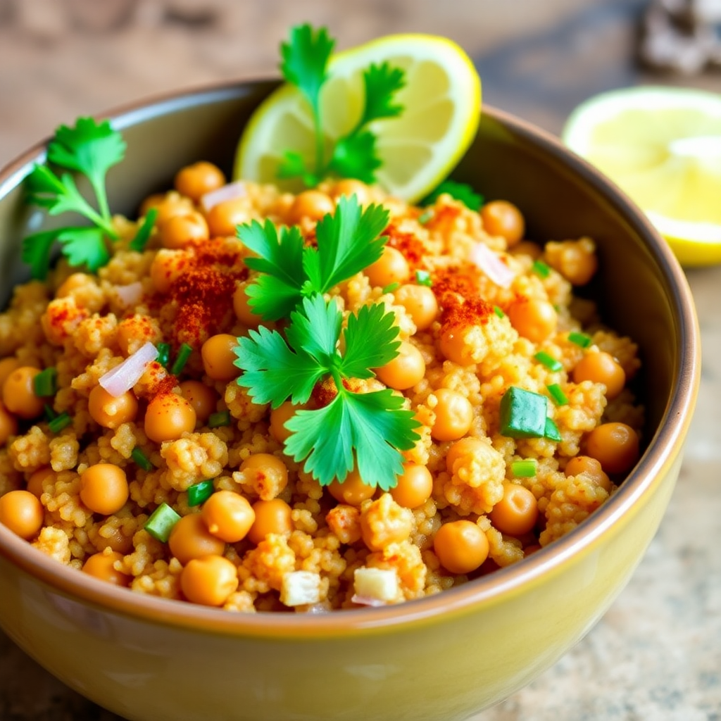 Spiced Chickpea and Quinoa Pilaf