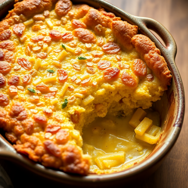 Cheddar Oatmeal Bake