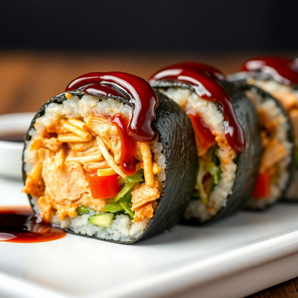 BBQ Chicken Sushi Roll