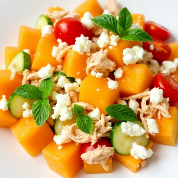 Cantaloupe Chicken Salad