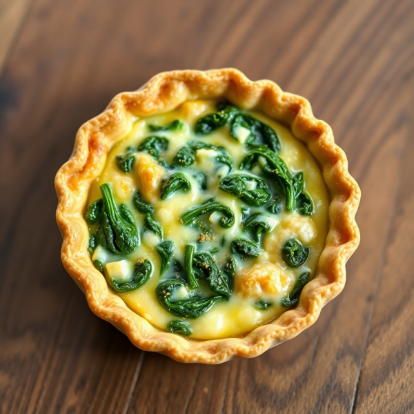 Single-Serve Spinach Quiche