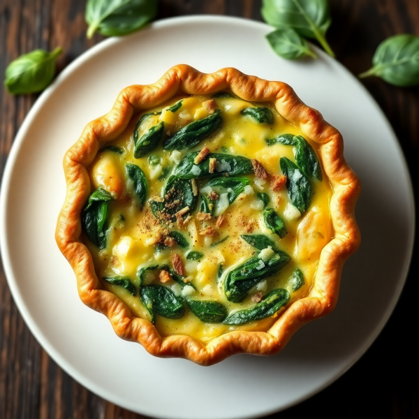 Single-Serve Spinach Quiche
