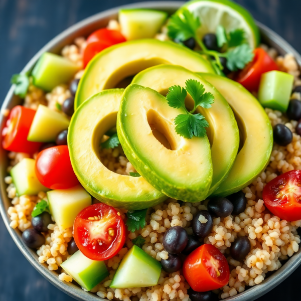 Creamy Avocado Quinoa Bowl