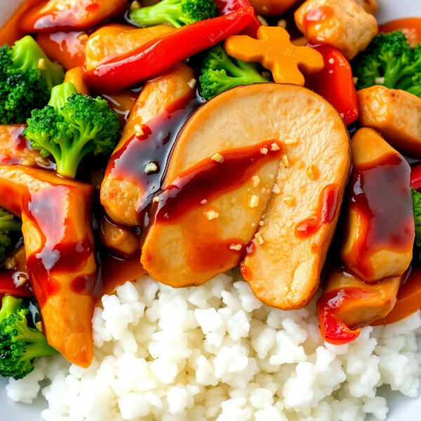 Soy Sauce Glazed Chicken Stir-Fry