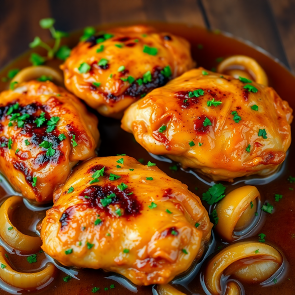 Beer-Braised Chicken Thighs
