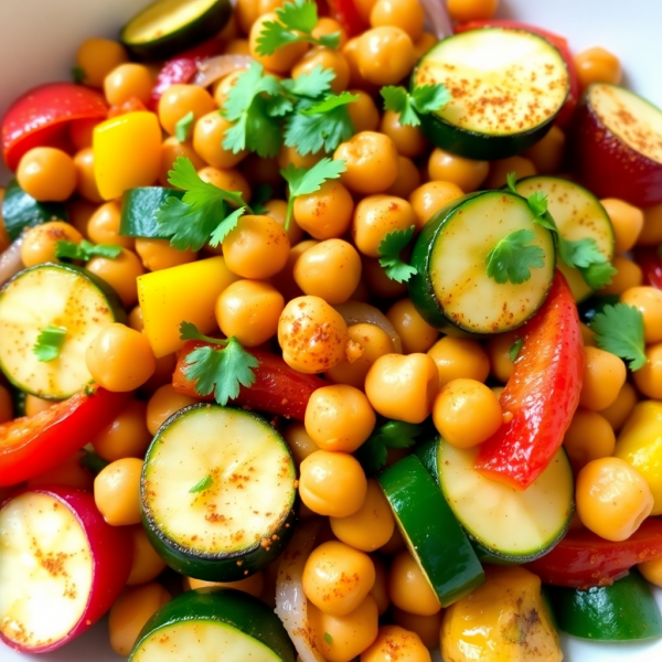 Spicy Chickpea Stir-Fry