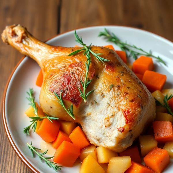 Herb-Roasted Rabbit with Garlic and Lemon