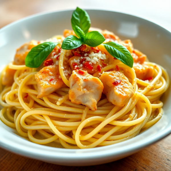 Spicy Chicken Spaghetti