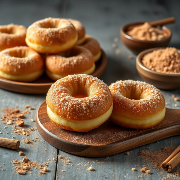 Mini Baked Cinnamon Sugar Donuts