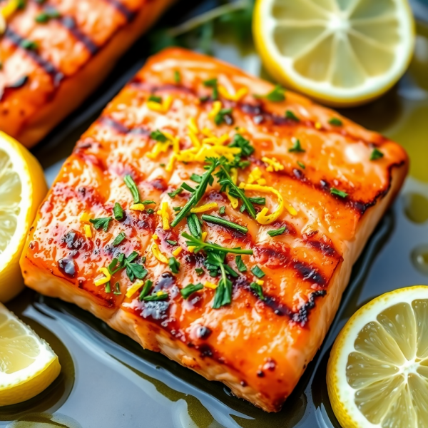 Lemon Herb Grilled Salmon