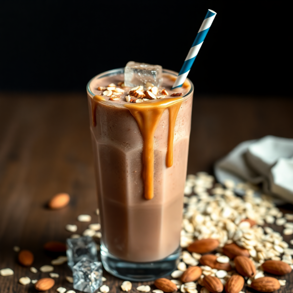 Chocolate Almond Oat Milk Shake