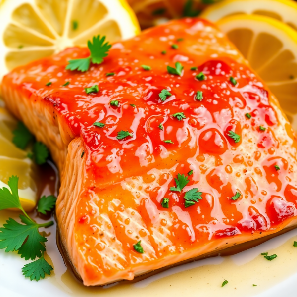 Honey Garlic Glazed Salmon
