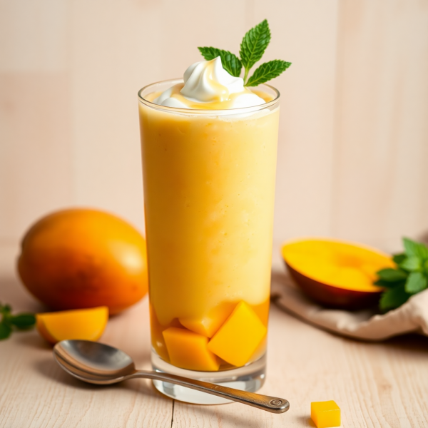 Creamy Mango Egg Smoothie