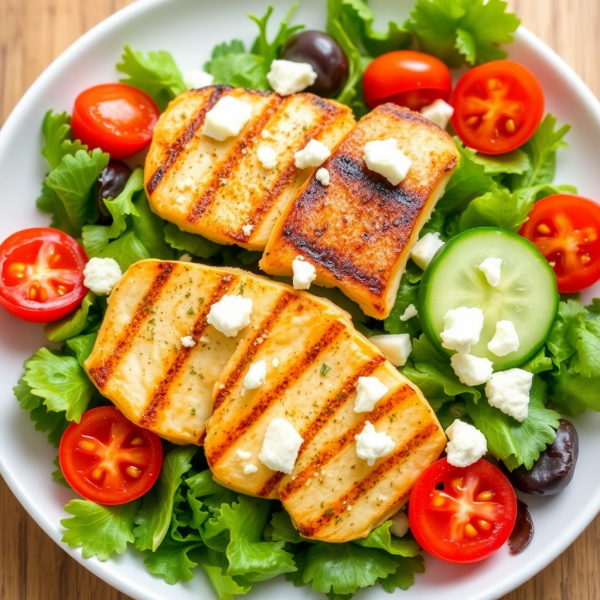 Lemon Herb Grilled Chicken Salad