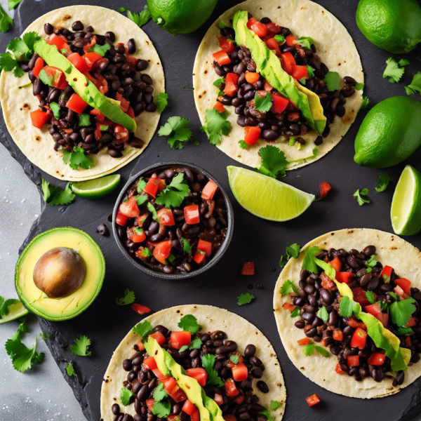 Spicy Black Bean Tacos
