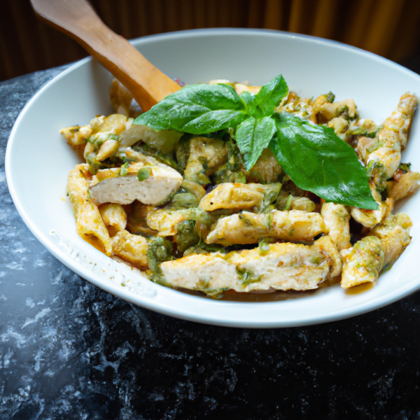 Chicken pesto pasta